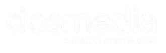 logotipo dosmedia agencia leads - blanco